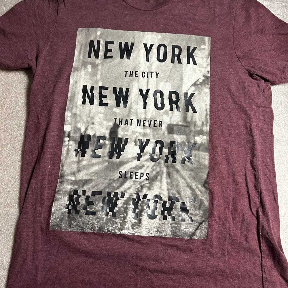 New York Shirt The City That Never Sleeps Medium Blurry Style